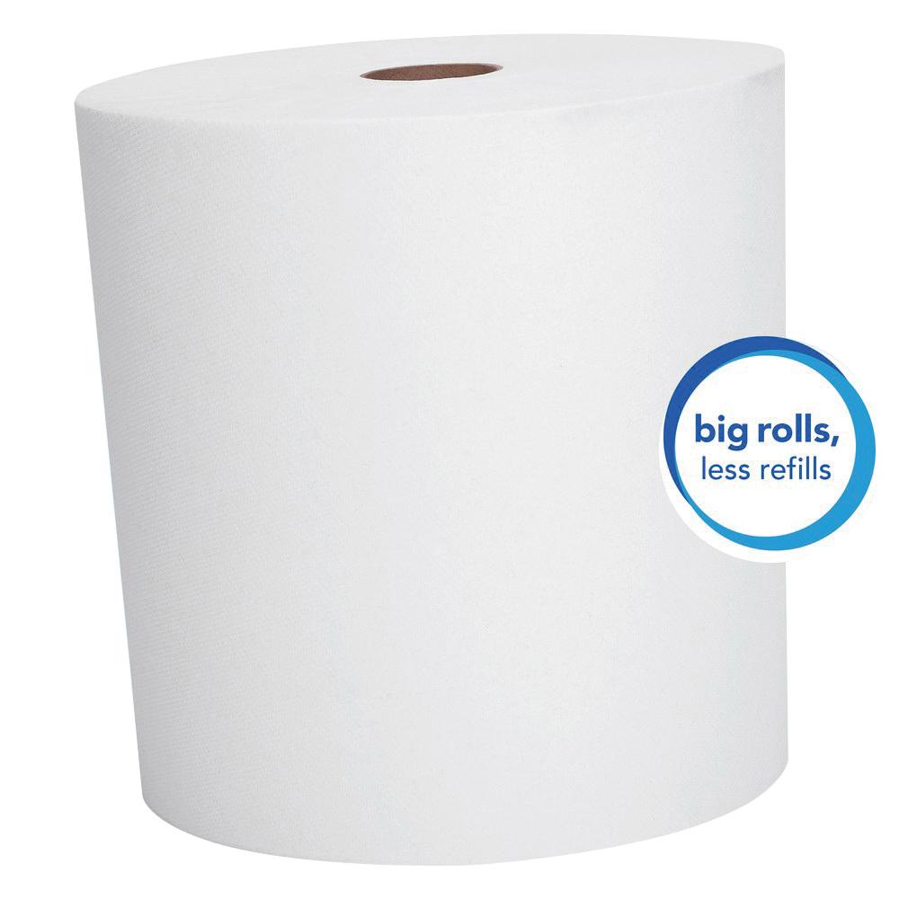 Scott&reg; Hard Roll Towels - White - 8 in x 800 ft